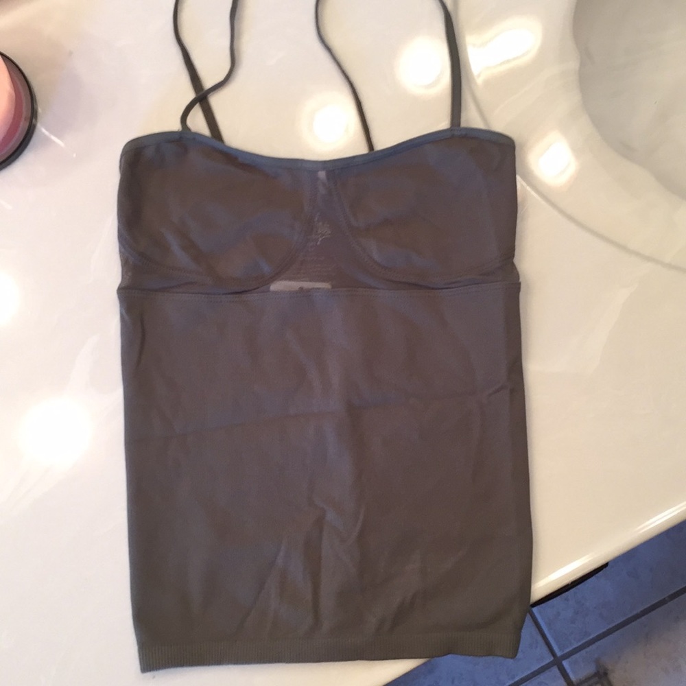 Olive green tank top